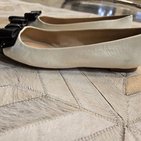 Kate Spade white and black Gabe flats size 7 - Picture 4 of 4